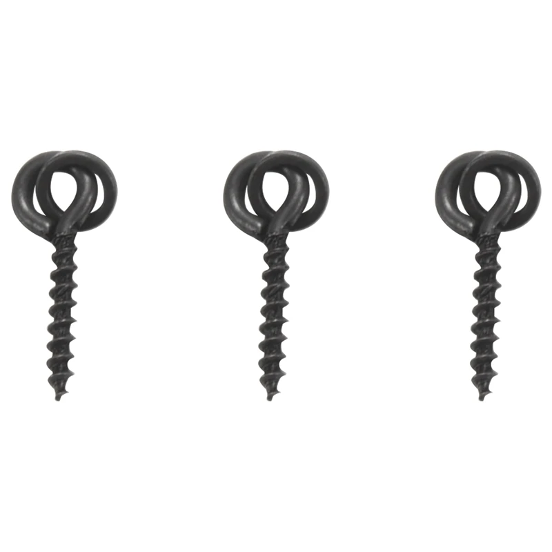 Fishing Accessories 50pcs Carp Fishing Boilie Screw with Solid Ring Bait Tool Chod Rigs Carp Fishing Hair Tackle
