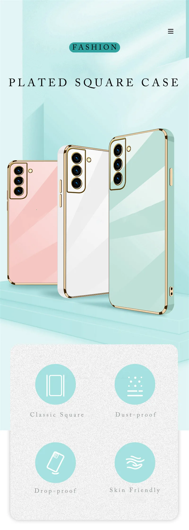 Modische glitzernde Handyhülle für Samsung Galaxy S22 S21 S20 FE Note 10 S10 Plus Note20 Ultra 10 Lite, weiches Silikon_voghion.com