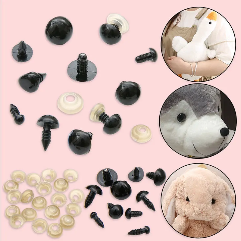 50/100pcs 5-24mm Plastic Safety Eyes For Toys Amigurumi DIY Kit Crafts Animal Doll Decor
