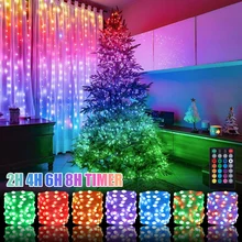 

10M 100LED LED RGB Light Multicolor LED String Light Waterproof Remote Control with Timer Garland Lights Christmas Holiday Decor