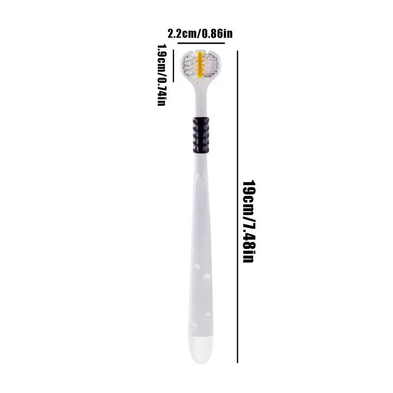 Triple Bristle Soft Toothbrush Sensory Bristle Travel Toothbrush Three Travel Complete Tooth And Gum Care