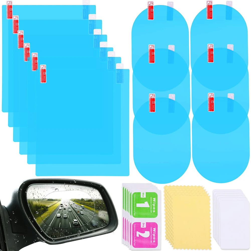 12x Car Side Window Protective Film Rainproof Car Sticker Anti Fog