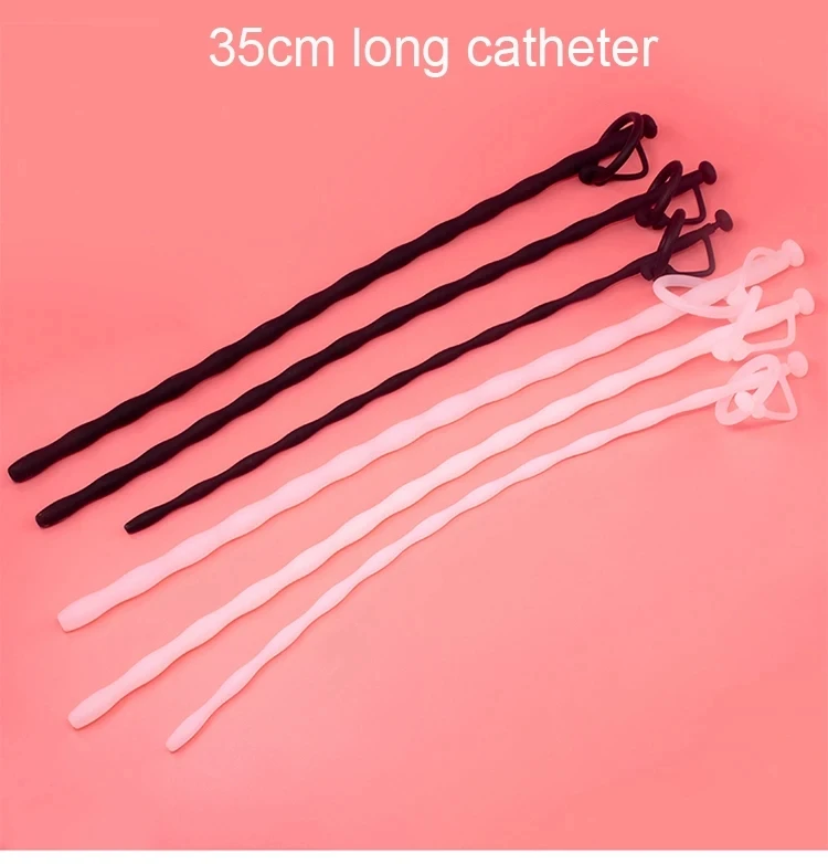 35CM Long Prostate Hollow Urethral Catheter Dilator Horse Eye Irritation Adult Sex Toys For Urethra Masturbation Men Penis Plug urethral dilator silicone urethral dilator