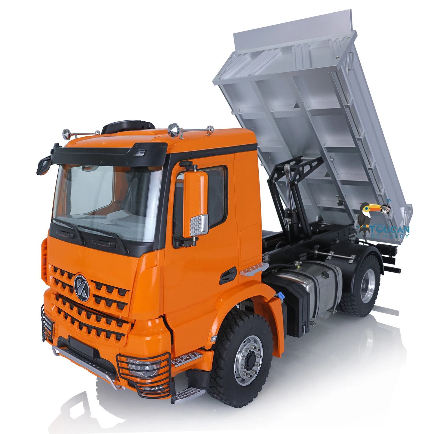 Huina Kabolite K3362 1/14 Rc Dumper Idraulico 4 X4 Metallo Finito Per Modello Diff Lock Axles Light Sound