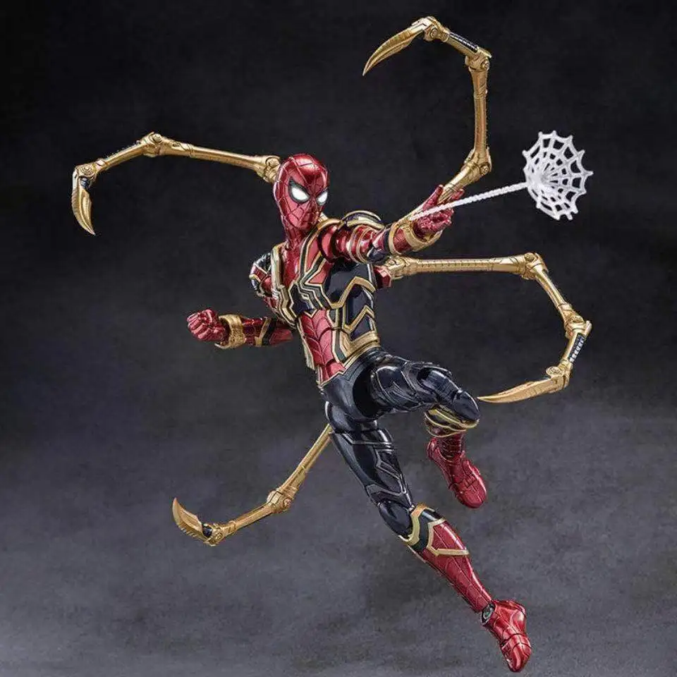 

In Stock Marvel Mecha Iron Spider-man Deluxe Genuine Marvel's The Avengers Movable Assembled Model Toy Doll Christmas Gift