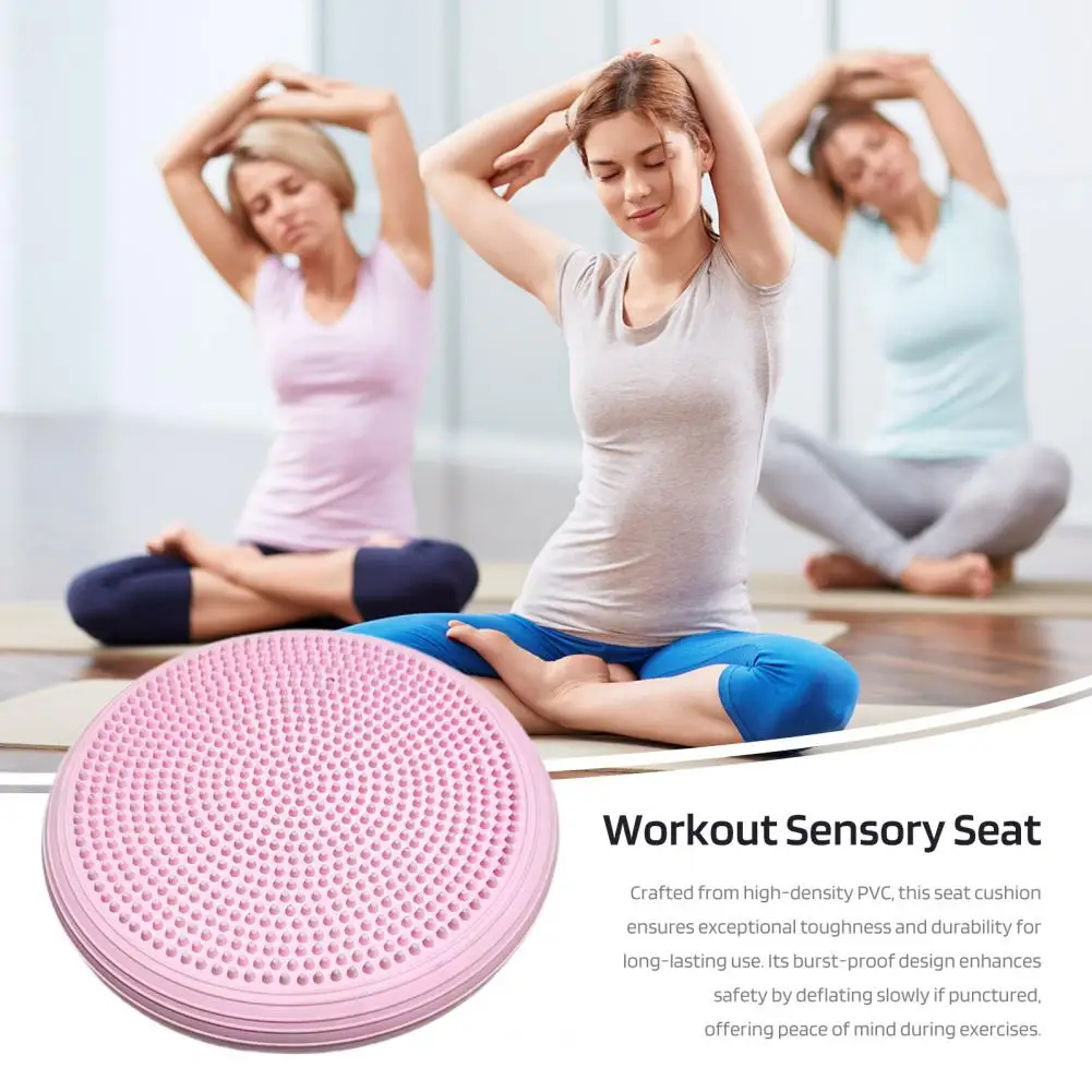 FX Large Size PVC yoga balance cushion Yoga Massage Cushion Mat Balancing 34cm Wheel Cushiest Pad Riot Thickening Yoga Balancing Balance