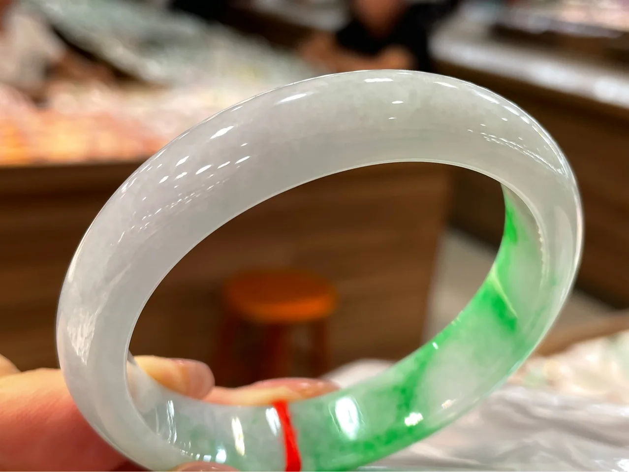 Zheru Jewelry Natural Burma Jade 54Mm-62Mm Bracciale Squisito Bracciale Principessa Invia Fidanzata Invia Mamma