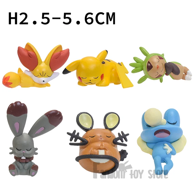 Takara tomy genuíno pokemon pikachu sylveon chespin bulbasaur dragonite  mole froakie squirtle popplio figura de ação