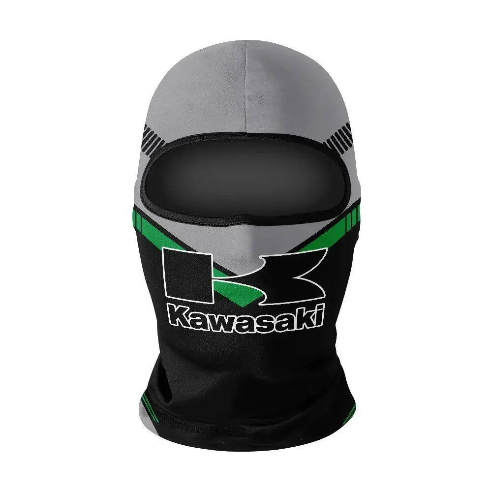 New Kawasaki Bike Ice Silk Head Cover, Motorcycle Sunscreen Mask, Motorcycle Helmet Head Cover 2
