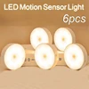 PIR Motion Sensor LED Night Light USB Rechargeable Night Lamp For Kitchen Cabinet Wardrobe Lamp Staircase Wireless Closet Light 1