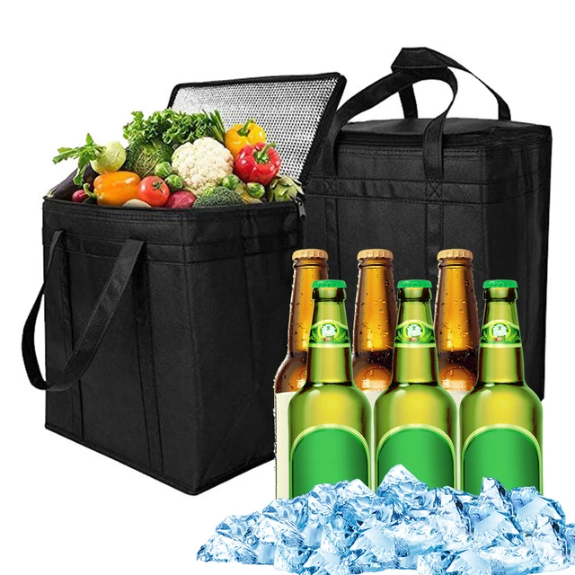 Bolsa de almuerzo portátil para el trabajo, bolsa térmica de comida,  duradera, aislante, organizador de paquetes de hielo, cesta de Picnic,  bolsas ecológicas - AliExpress