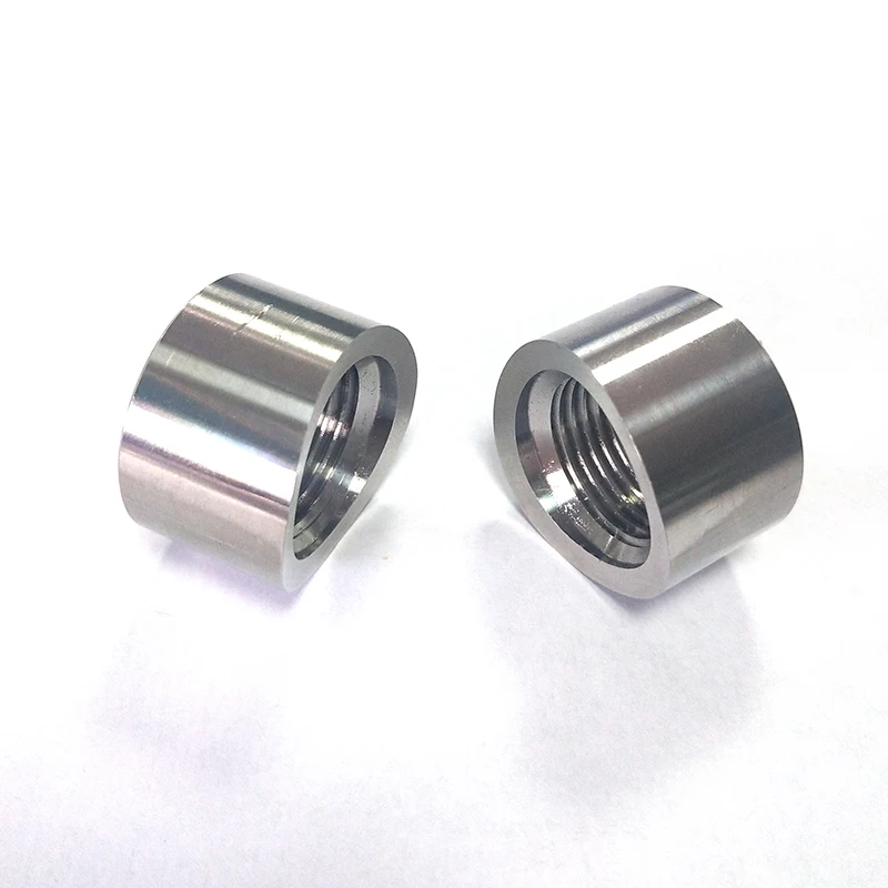 1PCS Stainless Steel O2 Oxygen Sensor Curve Notched Base Nut Bung M18x1.5 Adapter 4