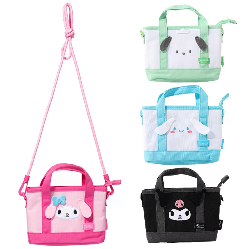 

Sanrios Cinnamoroll Kuromi Mymelody kawaii Cartoon Girls Crossbody Shoulder Bags Anime Doll MINI Handbag JK Diagonal Bag Gifts