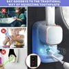 Smart Toothpaste Dispenser 3 Modes Wall Mounted Toothpaste Squeezer Removable Self Adhesive Toothpaste Squeezer for Kids Adults 6
