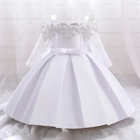 Baby Girls Christmas Dress Newborn Baptism Princess Party Dresses Lace Sleeve Toddler Girl Clothes 1 Years Birthday Wedding Gown 4