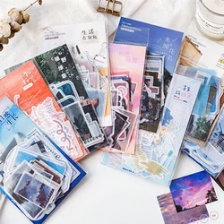 40pcs/pack Landscape Series Sticker Pack Kawaii Stationery Packging Seal Labels Dairy Planner Scrapbooking Decorations