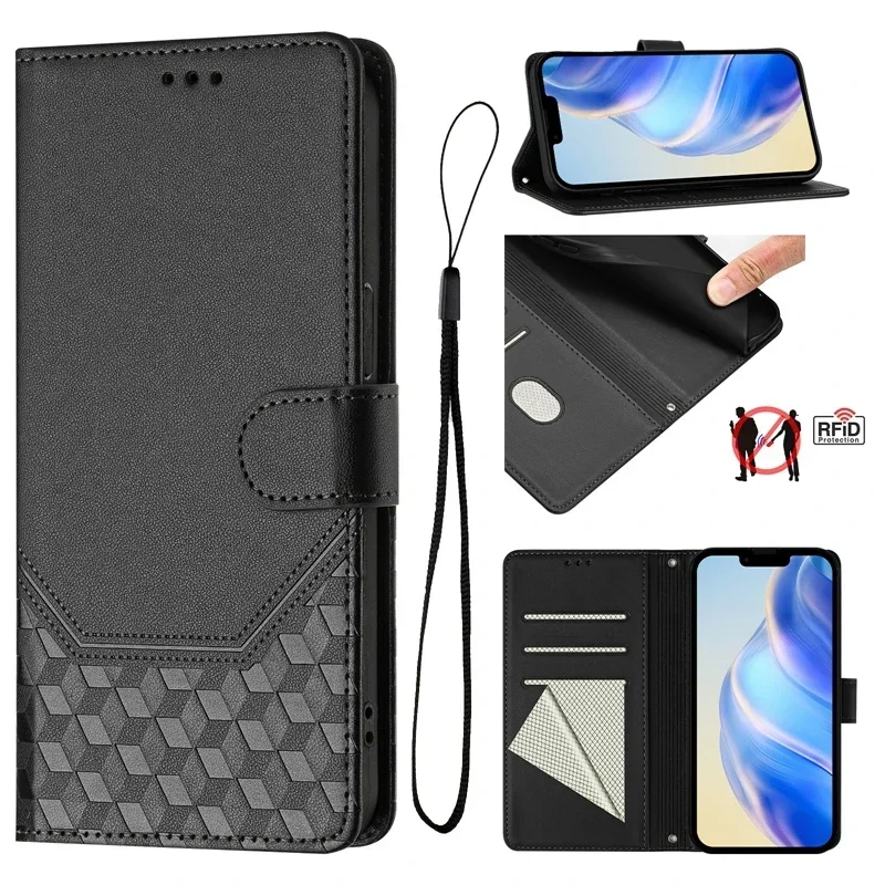 5G Leather Wallet Phone Case Cover
