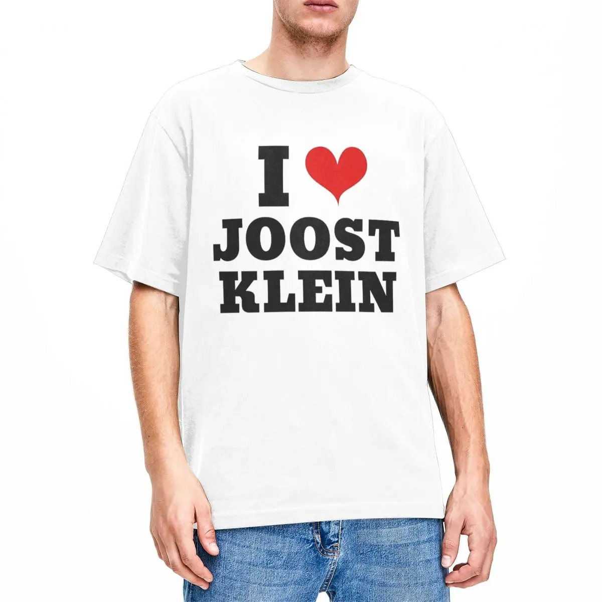 

Винтажная Футболка I Love Joost Klein, хлопковые футболки Eurovision 2024, футболка в стиле хип-хоп для мужчин, летние повседневные футболки Y2K с коротким рукавом