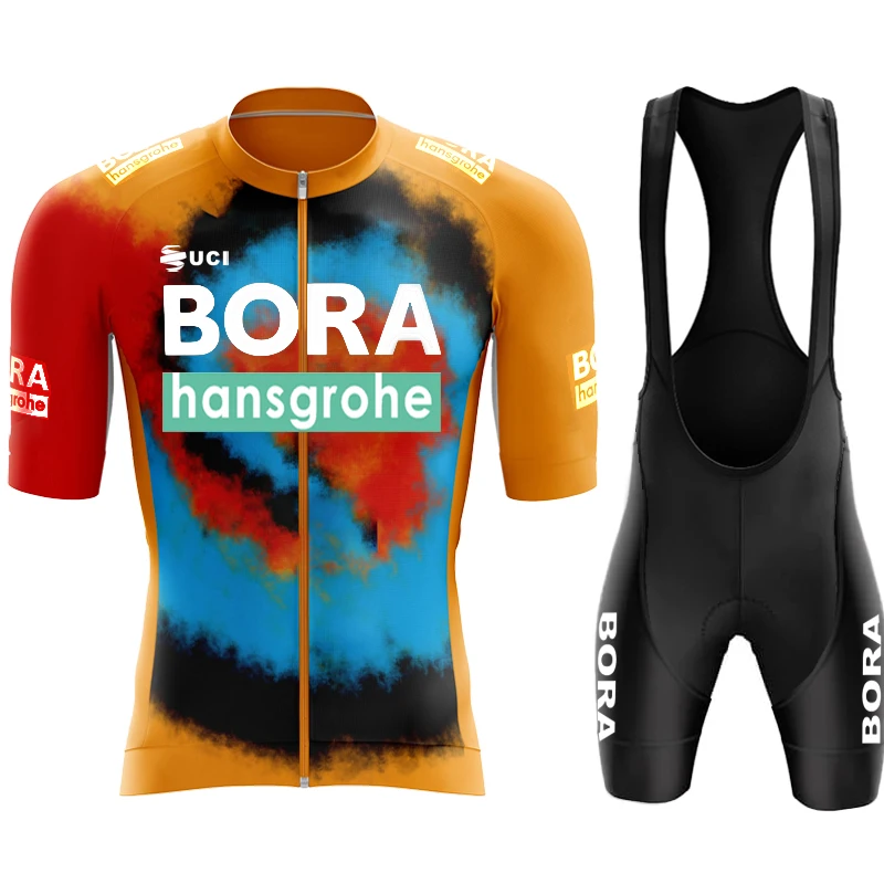 Cycling Uniform UCI BORA Men's Clothes Man Summer 2025 Jersey Set Shorts Bike Clothing Bib Bikes Outfit Blouse Mtb Pants Cycle 5