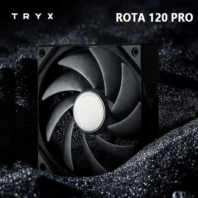 Высокопроизводительный вентилятор TRYX ROTA 120 PRO 120 мм (вал FDB/лезвие LCP/малошумный/вентилятор шасси/компьютерный компонент)