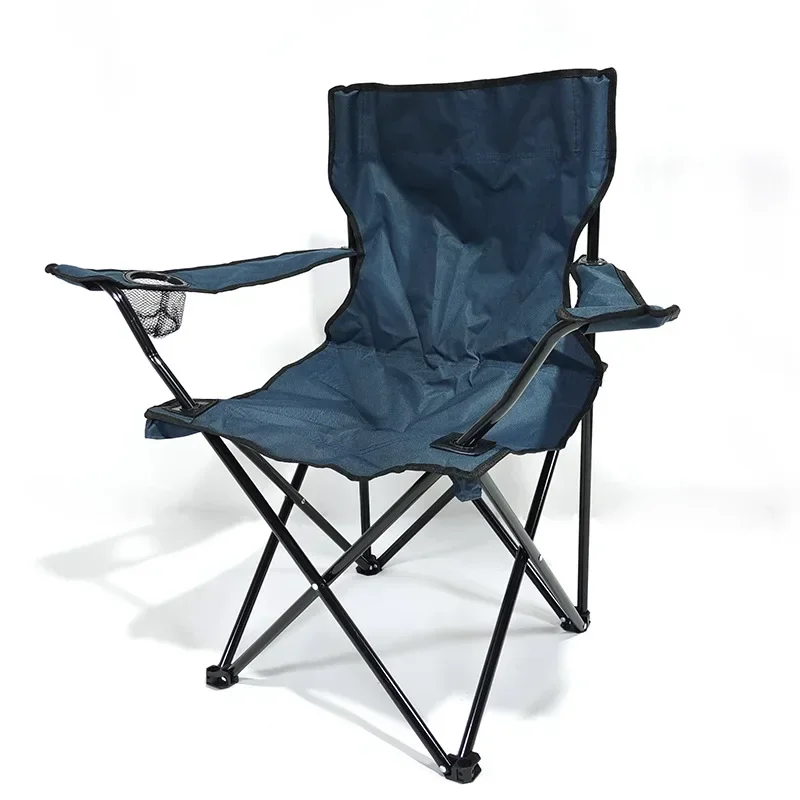 Outdoor Fishing Chair Foldable Camping Hiking Picnic Chair Furniture Beach Chairs Camping Chair Stool with Armrest Moon Chair