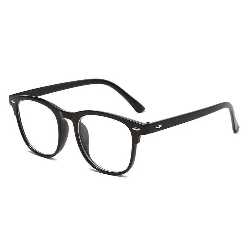 Glasses Retro Transparent Frame Plain Men Women Anti Blue Light Glasses Party Decorate Eyeglasses Fake plain glasses