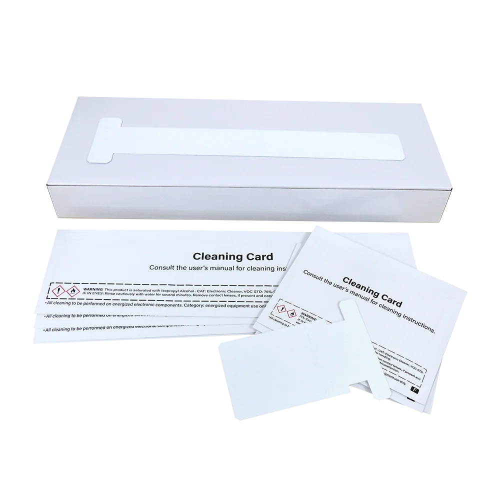 Compativel 8 Pces Cartao de Limpeza 105999 302 Kit de Limpeza para Zebra Zxp1 Zxp3 compativel 8 pces cartao de limpeza 105999 302 kit de limpeza para zebra zxp1