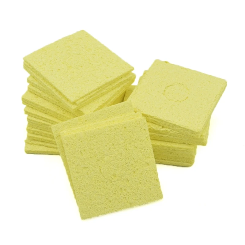 100PCS Soldering Iron Tips Cleaning Sponges High-Quality Heat-Resistant Cleaning Sponge High-Temperature Resistant 2