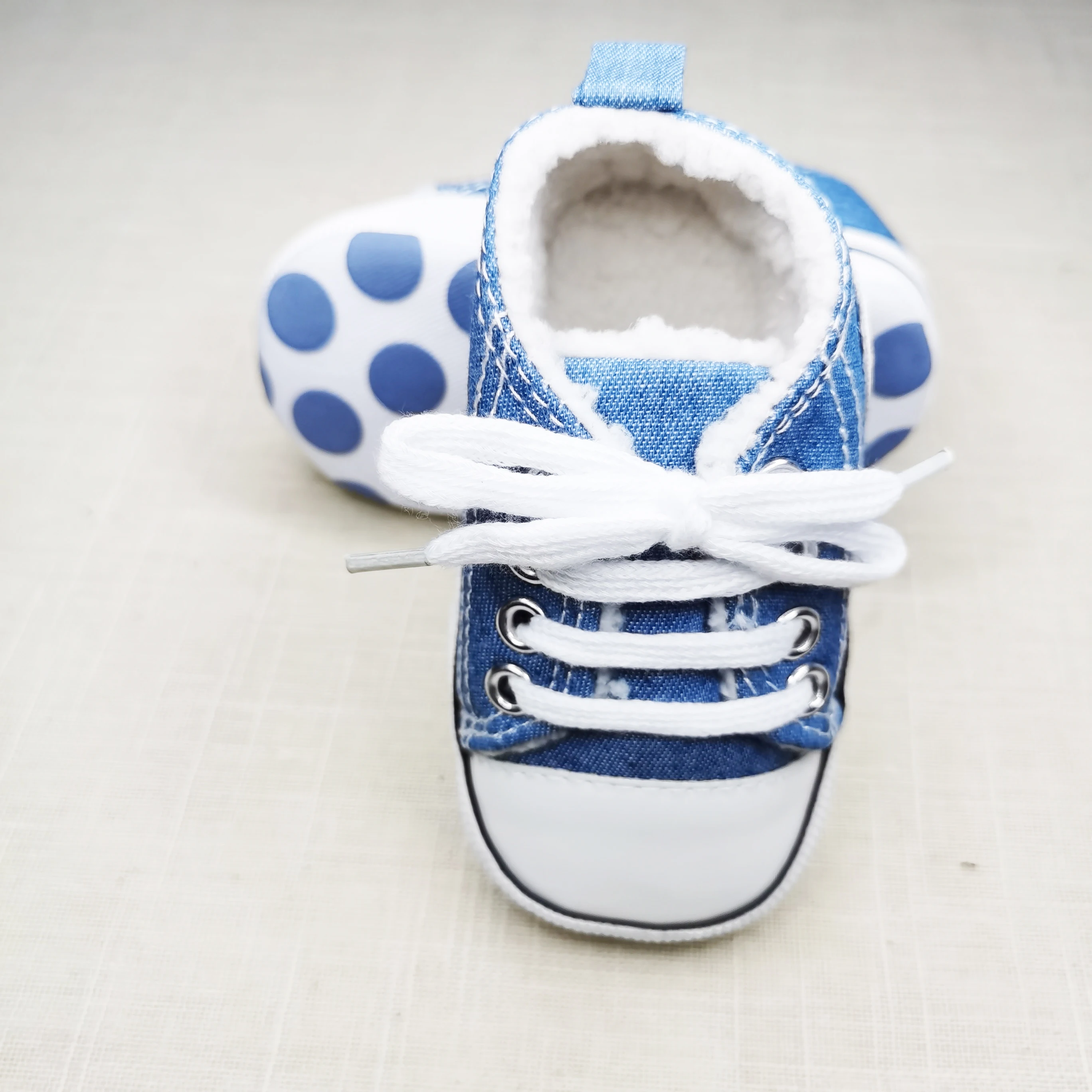 Baby Shoes Boy Girl Star Solid Sneaker Cotton Soft Anti-Slip Sole Newborn Infant First Walkers Toddler Casual Canvas Crib Shoes