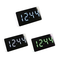 Digital Clock Large Display LED Electric Alarm Clock Mirrored Alarm USB Ports Modern Decorations for Car Decorations 1