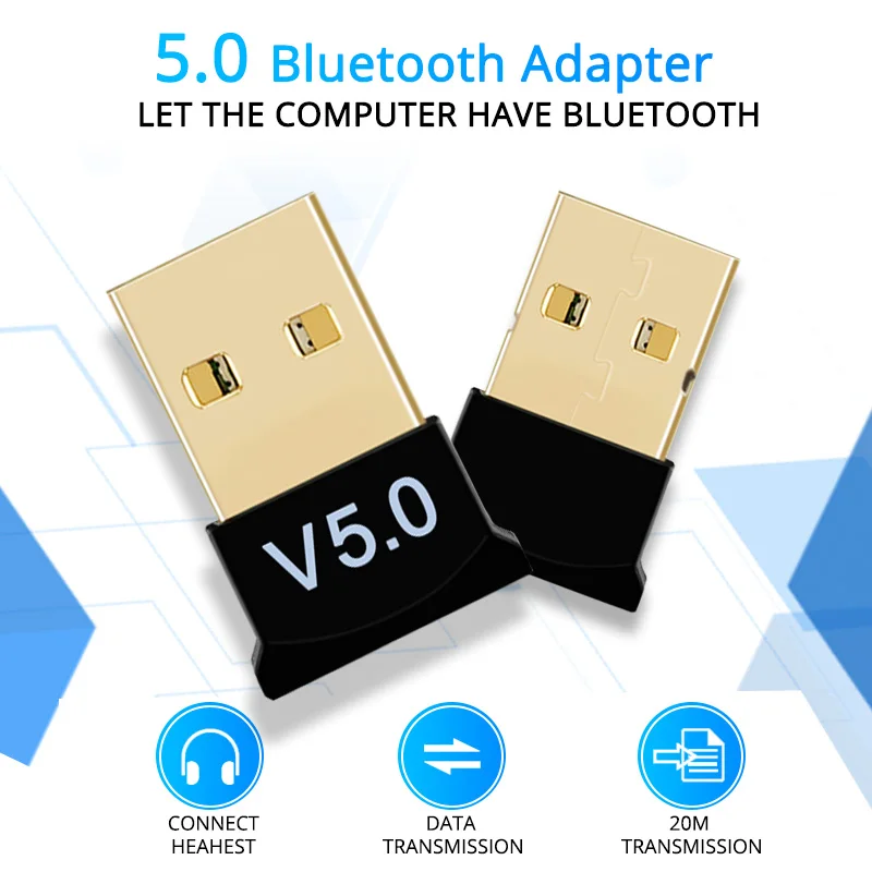 USB Bluetooth Adapter BT 5.0 Wireless Receptor Speaker File Receiver Transmitter Dongle Laptop Earphone BLE Sender bluetooth adapter