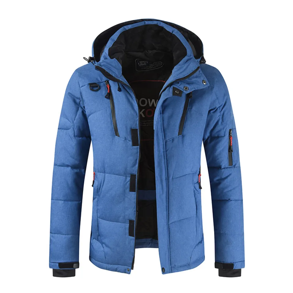 Mens Hooded Winter Parka Warm Jacket