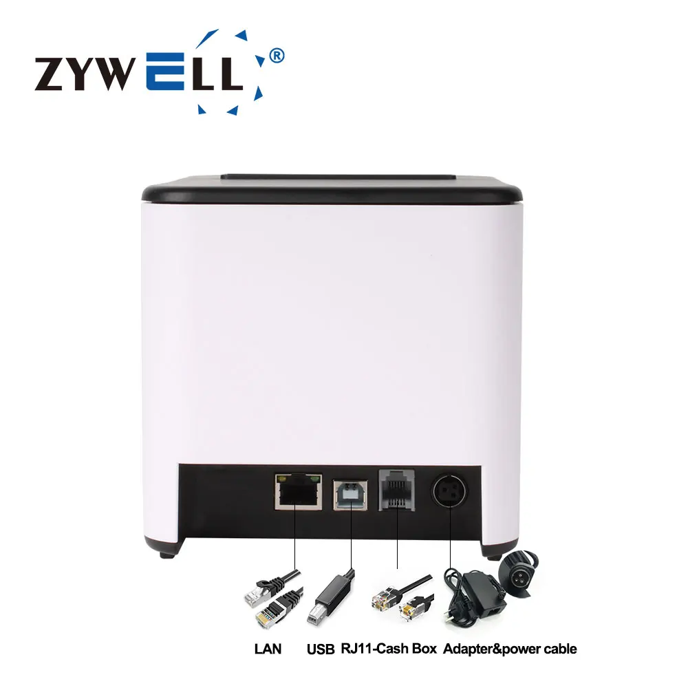 저렴한 잉크리스 80mm 영수증 프린터 Impresora Trmica ZY-Q821 USB 감열식 POS 영수증 프린터