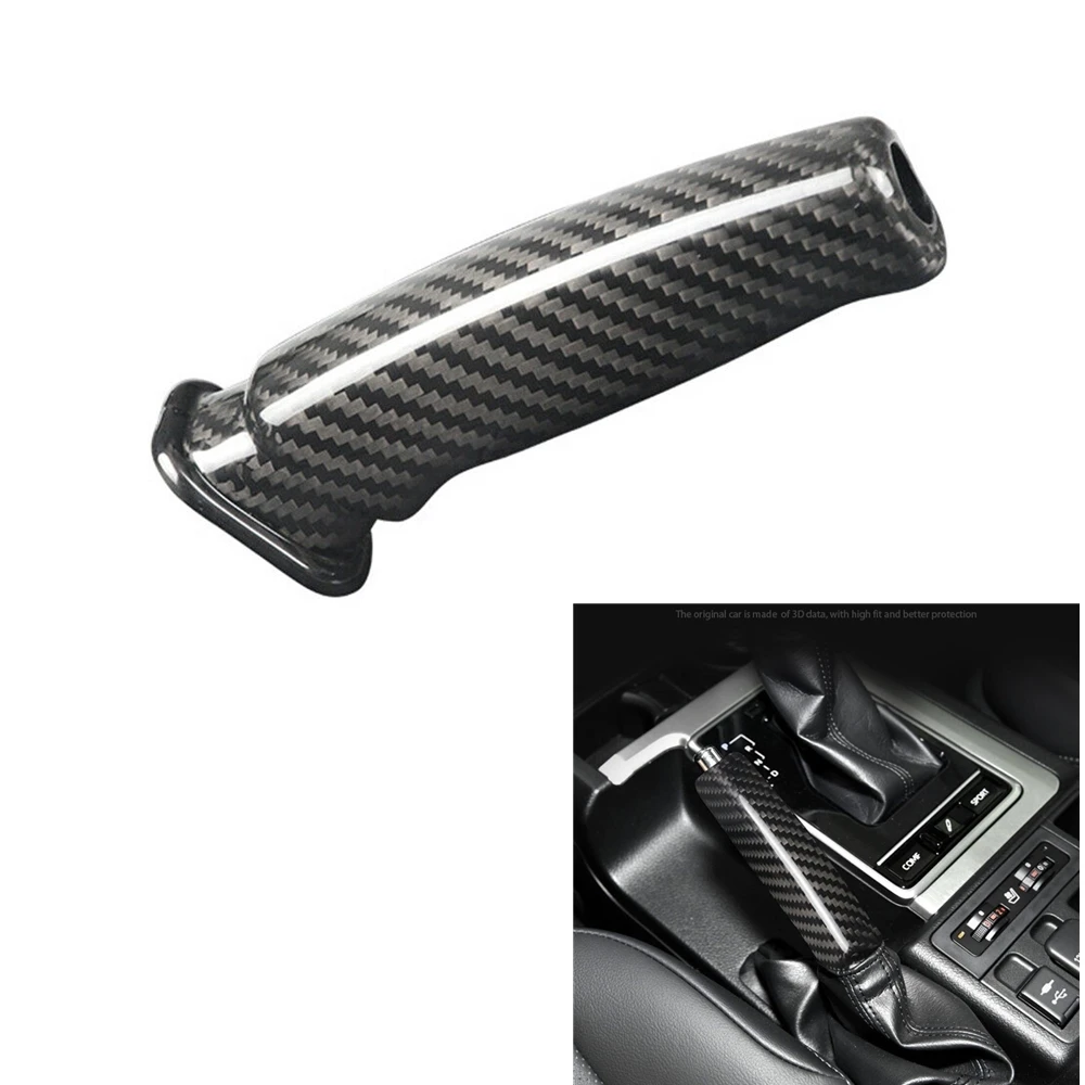 

Real Carbon Fiber Car Handbrake Cover Handle Trim Hand Brake Shell For Toyota Land Cruiser Prado 2014-2019