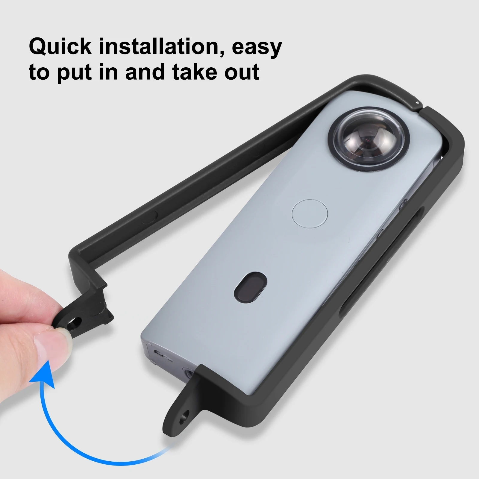 PULUZ PC ABS Plastic Protective Frame for Ricoh Theta SC2 with Adapter Mount Screw