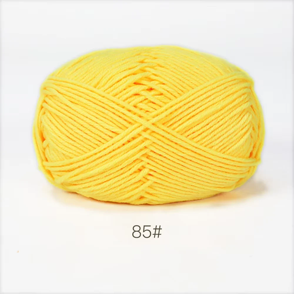 Luxurious Soft Milk Cotton Yarn Pack for Knitting and Crochet Projects - 5PCS, Total 250g