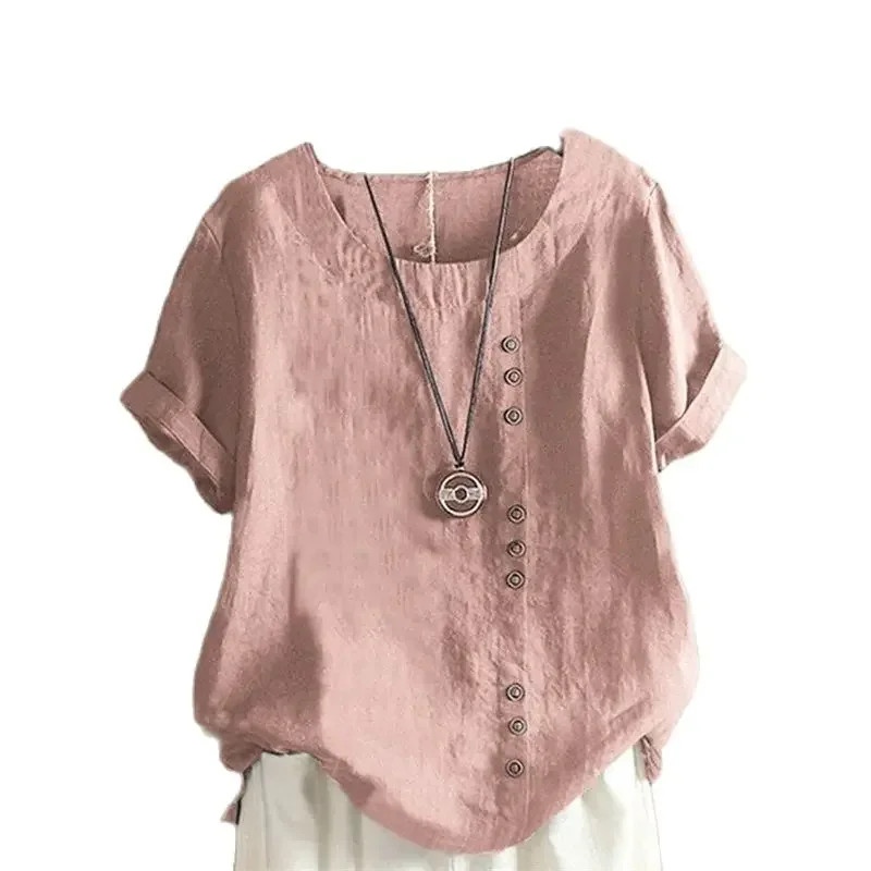 Женский однобортный пуловер с украшением и круглым вырезом