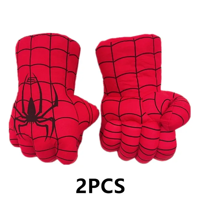 Kids Hulk Fist Plush Gloves Superhero Capes Captain America Performance Shield 6