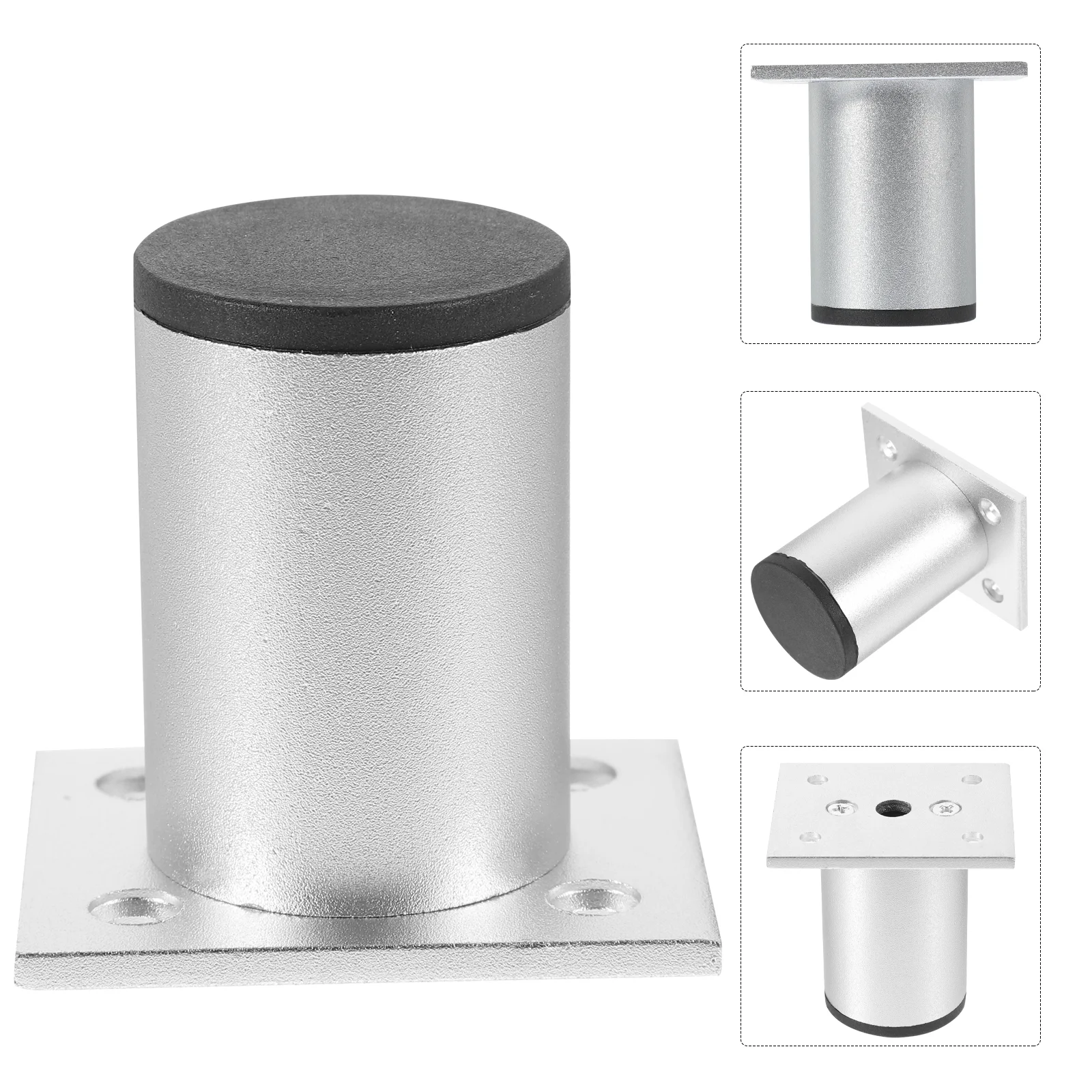 

4 Pcs Metal Legs for Furniture Adjustable Sofa Support Short Bed Couch Feet Replacement Cabinet Chair Round Dresser