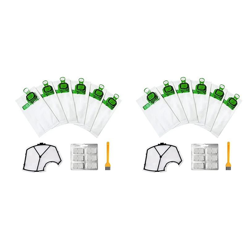 2X Per Kit Sacchetto Aspirapolvere Kobold Compatibile Per Vorwerk Kobold Vk140 Vk150-B