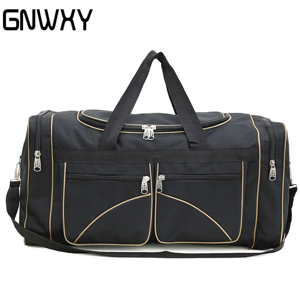 GNWXY Extra Large Moving Bag Girl Minimalist Male Luggage Bag Foldable Sports Bag Oxford Large Capacity Handheld Crossbody Bag