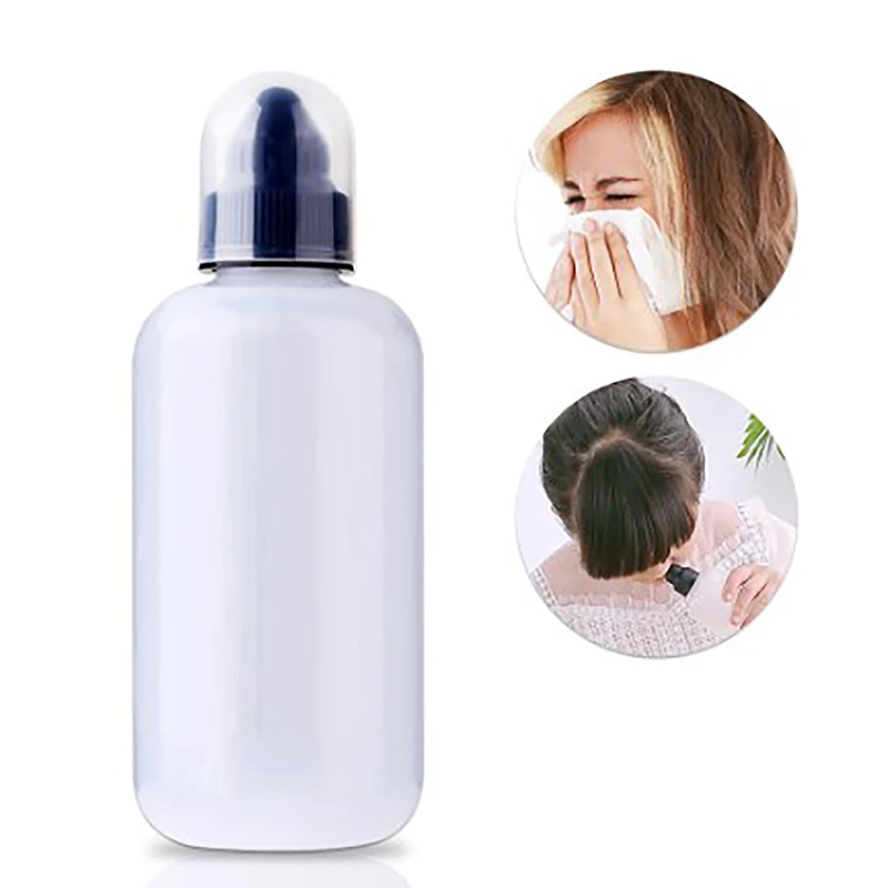 250ml Wash Nasal Nose Bottle Soft Silicone Neti Pot Nasal Irrigation Sinus Rinse Allergies Rhinitis Relief Nose Cleaning