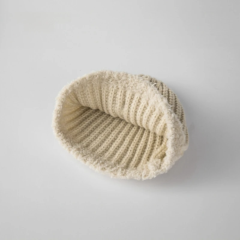 Winter Warm Children Fisherman Hat Kids Knitted Hat Girl Panama Cap Baby Basin Cap