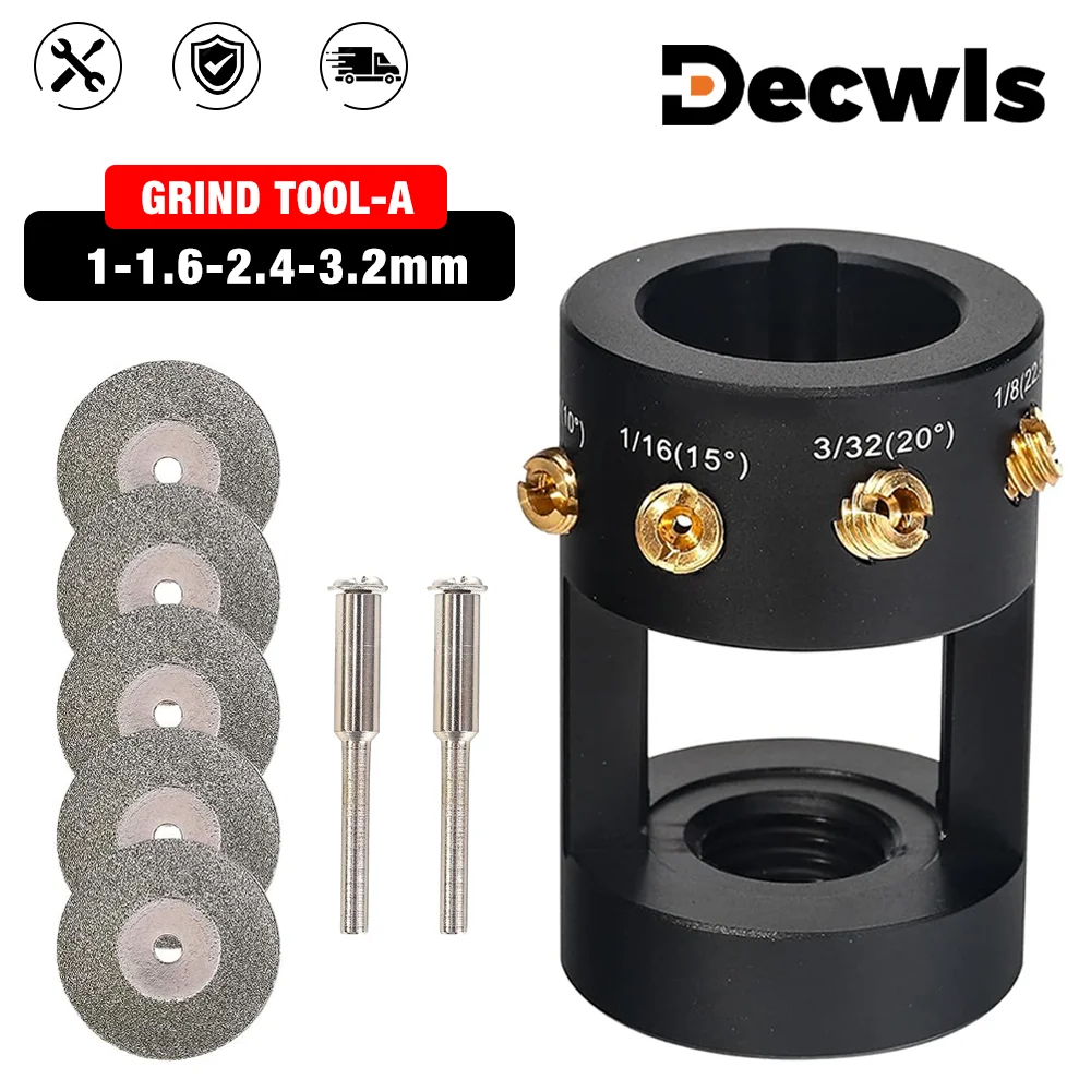 TungstenElectrodeGrinderWith5pcsDiamondGrindingWheelWeldingElectrodeSharpenerHead