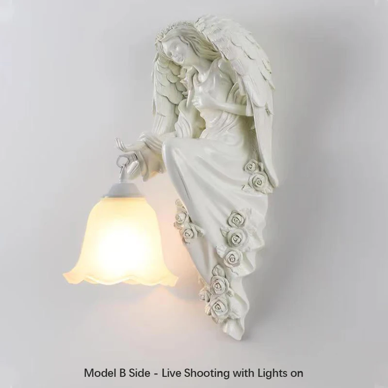 天使壁掛けランプ　エンジェルランプ 天使壁掛けランプ エンジェルランプ