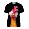 MINISO Funny Chicken T-Shirts Moana Cartoon Anime 3D Print Kids Adults Fashion Oversized T Shirt Kids Boy Girl Tee Tops Clothing 6