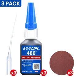 High - Performance Instant Dry Adhesive - 20g, Fast Curing & Superior Strength for Metal, Plastic, Rubber, and Craft Repairs (480 - 3 - sz)