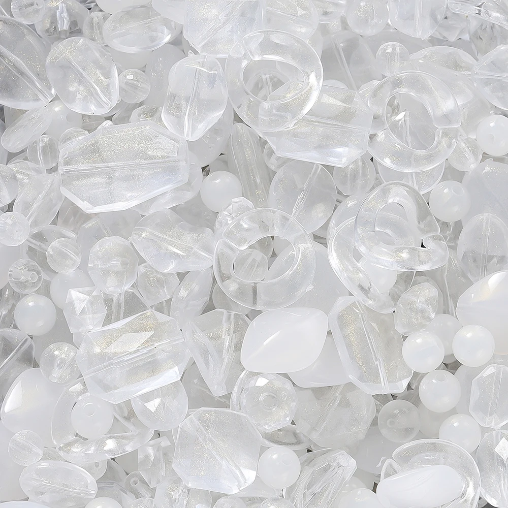 Acrylic spacer beads 20g/Lot mixed shape loose for DIY handmade bracelet necklace jewelry making accessories supplies