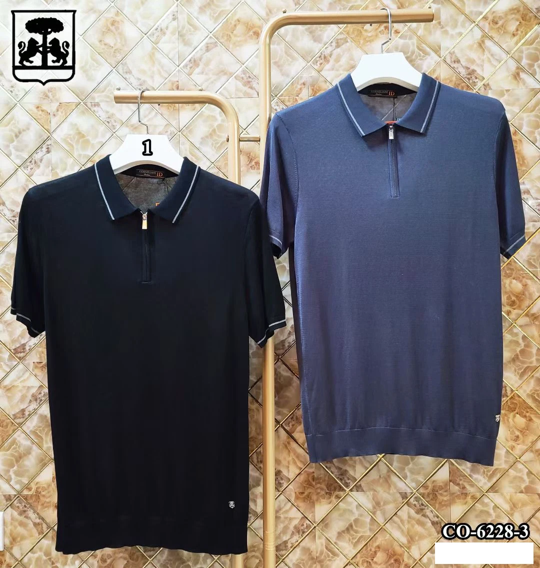 

BILLIONAIRE OECHSLI shirt silk men 2023 summer new business elasticity thin embroidery Short sleeve high quality big size 48-58