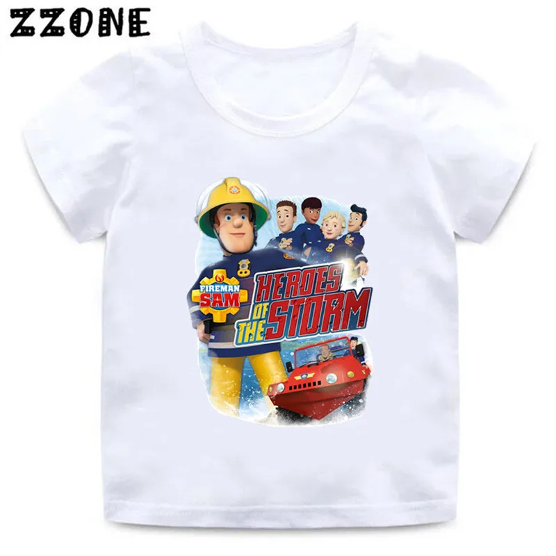 Sam Fireman Shirt Girls Baby Boy Firefighter Tee Shirt 2023